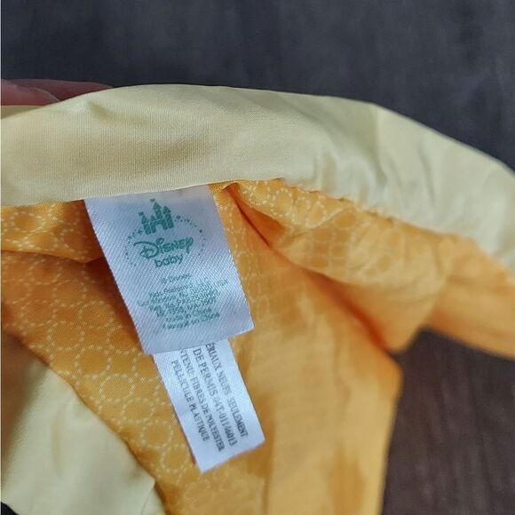 Disney Baby Mickey Mouse Lovey Security Blanket Red with Yellow Satin Trim - Picture 3 of 4